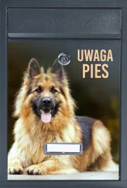 skrzynka-pocztowa-na-listy-z-nadrukiem-zdjecia-psa-zly-pies-uwaga-pies