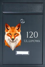 metalowa-skrzynka-na-listy-pocztowa-z-nadrukiem-lisa-adresowa-numer-domu