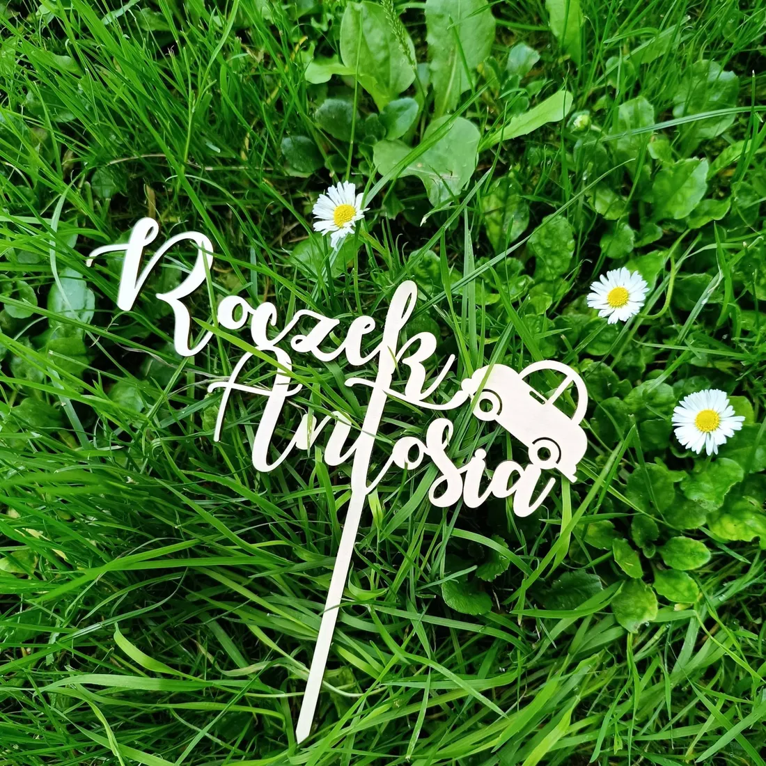 topper-na-roczek-autko-duzy-stan-nowy