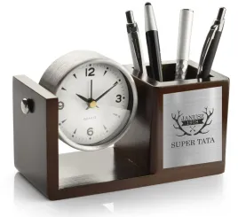 personalizowany-organizer-na-biurko-z-zegarem-super-tata-prezent-dla-taty