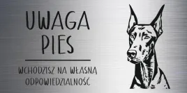 tabliczka-20x10-cm-uwaga-pies-doberman-laminat-z-grawerem