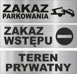 tabliczka-nierdzewna-zakaz-wstepu-parkowania