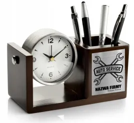 zegarek-i-organizer-na-biurko-z-grawerem-auto-serwis-personalizowany
