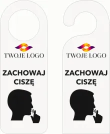 zawieszka-na-drzwi-hotelowa-biala-plexi-zachowaj-cisze-rozne-wzory