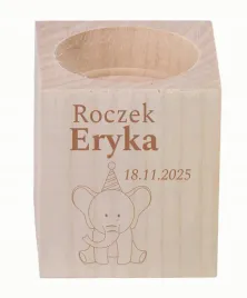 grawer-swiecznik-drewniany-podziekowania-na-roczek-dziecka-imie