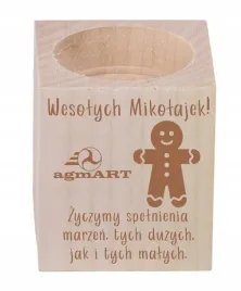 swiecznik-drewniany-grawer-logo-napis-prezent-swiateczne-personalizacja