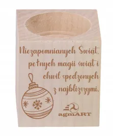 swiecznik-drewniany-grawer-logo-prezent-swiateczne-wzory-personalizacja