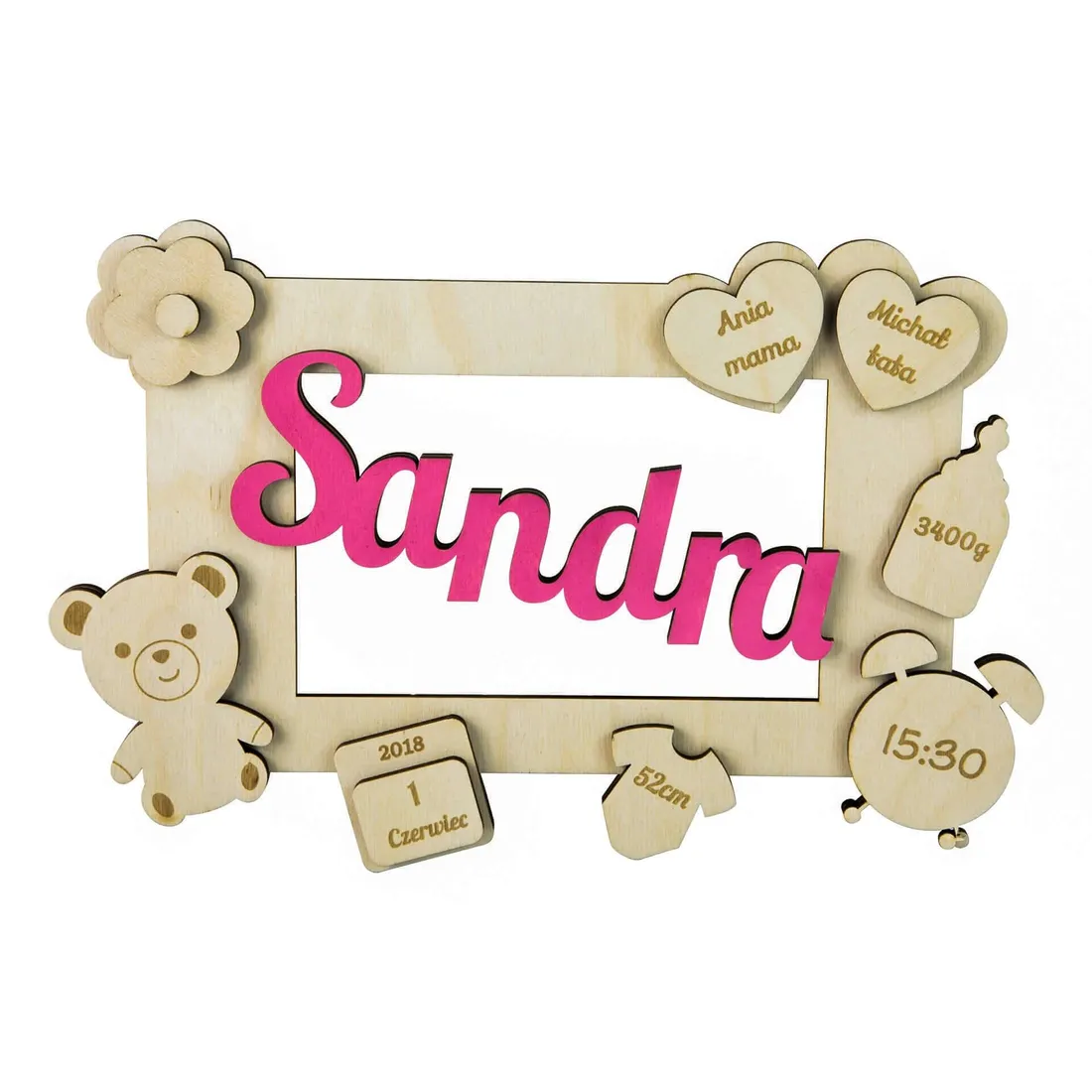 metryczka-dla-dziecka-ramka