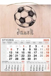 kalendarz-2025-jednodzielny-drewniany-z-nadrukiem-pilka-nozna-twoj-napis
