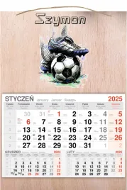 kalendarz-2025-jednodzielny-drewniany-prezent-z-nadrukiem-pilka-nozna-imie