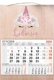kalendarz-2025-jednodzielny-drewniany-prezent-nadruk-jednorozec-z-imieniem