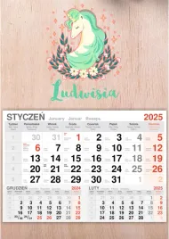kalendarz-2025-jednodzielny-drewniany-nadruk-z-jednorozcem-z-imieniem
