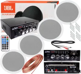 4-glosniki-sufitowe-jbl-wzmacniacz-bluetooth-usb-radio-aux-sd-maskownice
