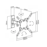 uchwyt-tv-scienny-13-42-led-20kg-cabletech-stan-nowy