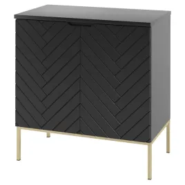 szafka-stojaca-aspen-czarny-mat-zloty-stelaz-z-czarnym-blatem-80-cm