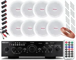 8-glosnikow-sufitowych-pioneer-mp3-usb-bluetooth
