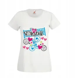 damska-koszulka-kibica-t-shirt-i-love-volleyball