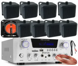 jbl-glosniki-kolumny-nascienne-sufitowe-podwieszane-8szt-wzmacniacz-radio