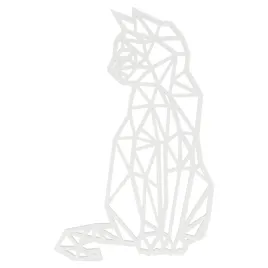 dekoracja-scienna-obraz-azurowy-bialy-geometryczny-kot-kotek-3d-27-cm
