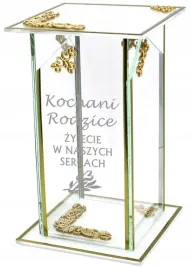 ekskluzywny-znicz-szklany-zloto-bialy-personalizowany-grawer-dla-rodzicow