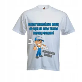 koszulka-t-shirt-mechanik-nadruk-z-imieniem