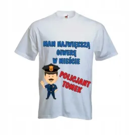 koszulka-t-shirt-policjant-nadruk-z-imieniem