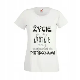 koszulka-t-shirt-z-napisem-zycie-jest-zbyt-krotkie