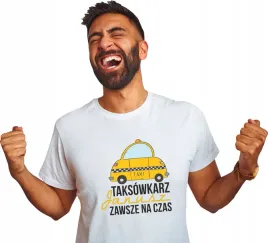 koszulka-prezent-dla-taksowkarza-zawsze-na-czas