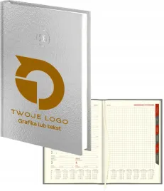 planer-z-twoim-logo-grawerem-tyg-kalendarz-a5-zloty-srebrny-2026-10-sztuk