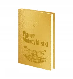 planer-motocyklisty-tyg-kalendarz-ksiazkowy-2026-a4-zloty-srebrny-grawer