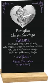 pamiatka-chrztu-statuetka-czarna-nadruk-uv-srebrny-obrazek-rozne-wzory