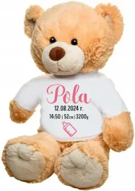 pluszowy-jasnobrazowy-mis-z-koszulka-dla-dziecka-z-metryczka-imieniem-haft
