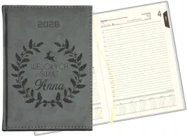 stylowy-kalendarz-prezent-swieta-ksiazkowy-a5-2026-grawerowany-tygodniowy