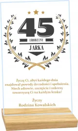 statuetka-tabliczka-45-urodziny-z-zyczeniami-personalizowany-prezent-nadruk