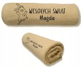 recznik-z-haftem-prezent-na-wielkanoc-na-zajaczka