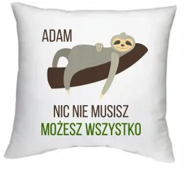 foto-poduszka-leniwiec-imie-z-nadrukiem-prezent