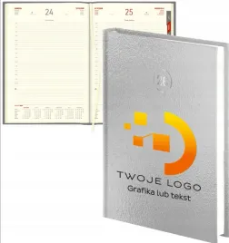 planer-dzienny-z-notesem-kalendarz-a5-zloty-srebrny-2026-z-twoim-logo