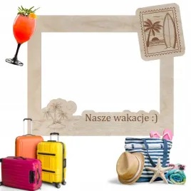 ramka-na-zdjecie-z-wakacji-nasze-wakacje-pamiatka