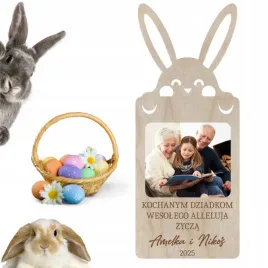 ramka-na-zdjecie-wielkanocna-dla-dziadkow-zajac-imiona-dzieci