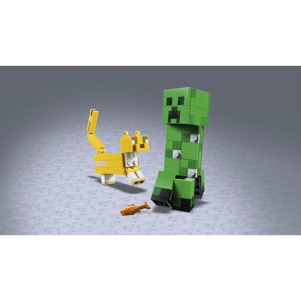 Lego Minecraft Bigfig Creeper I Ocelot 21156 Erlipl