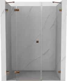 mexen-lunar-drzwi-prysznicowe-uchylne-lewe-160-cm-transparent-rozowe-zlot