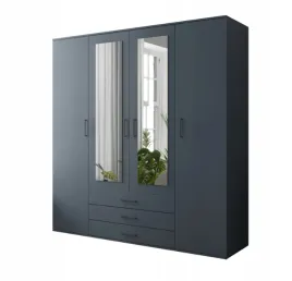 niebieska-szafa-4-drzwiowa-200cm-lustro-ols-ar