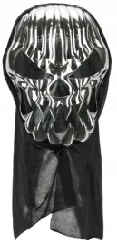 maska-srebrno-czarna-czaszka-z-kapturem-stroj-przebranie-halloween-18x24cm