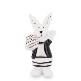 figurka-krolik-bialo-czarny-z-jajkiem-85x45x3