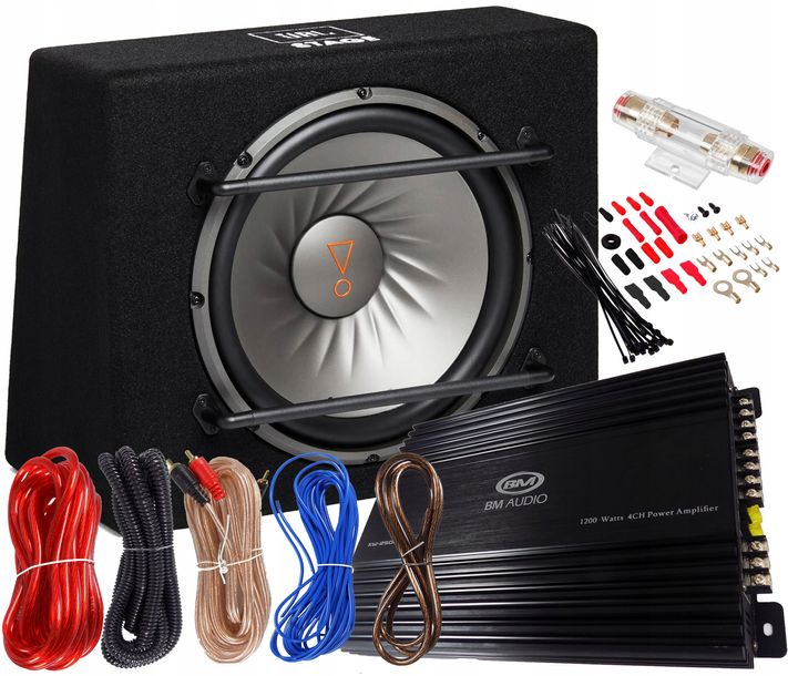 JBL SKRZYNIA TUBA BASOWA SUBWOOFER 1000W + WZMACNIACZ 1200W +KABLE