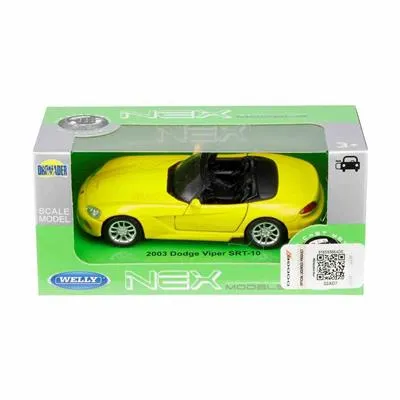 autko-model-1-34-dodge-viper-srt-10-2003-zolty-marka-carmotion