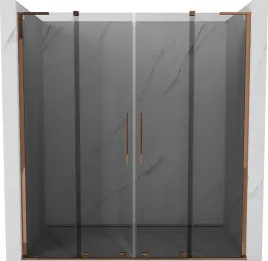 mexen-velar-l-duo-drzwi-prysznicowe-rozsuwane-180-cm-grafit-rozowe-zloto