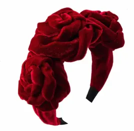 opaska-do-wlosow-wianek-z-rozami-roze-fascynator-czerwony-aksamit