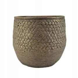 oslonka-cementowa-zlota-kosz-wytlaczana-12x13x13cm