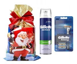 zestaw-prezentowy-gillette-sensor3-maszynka-6-wkladow-pianka-do-golenia